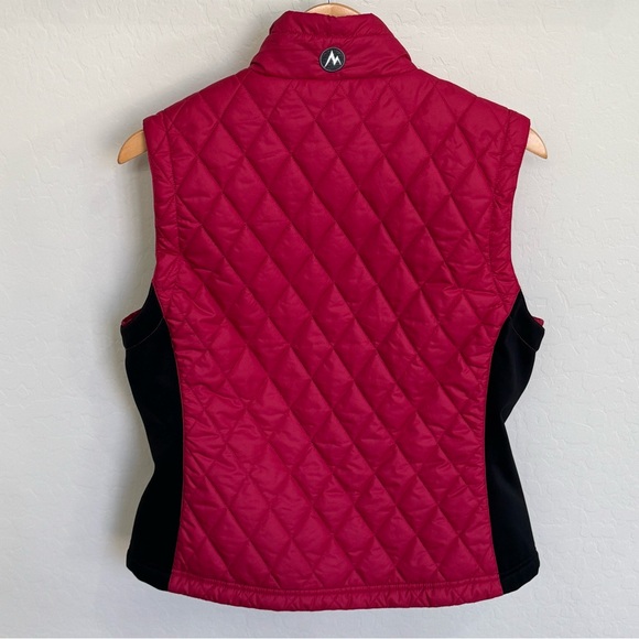 NWOT Marmot Women's Kitzbuhel Red and Black Quilted Vest Size Large - Picture 3 of 4